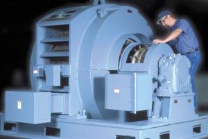 wound winding rotor motor with slip rings