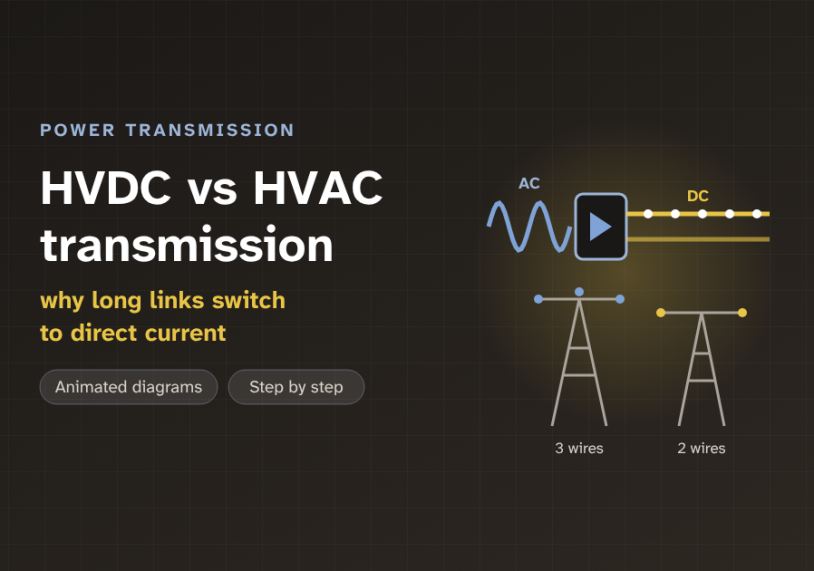 HVDC vs HVAC: why long power links switch to direct current