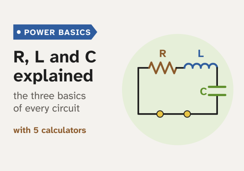 Resistance, inductance and capacitance: a simple introduction