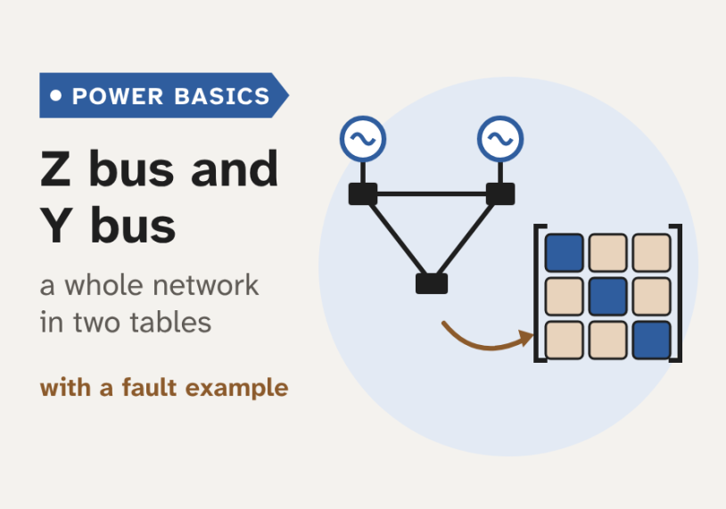 Z bus and Y bus: how engineers describe a whole network in two tables